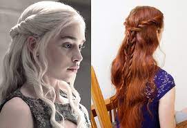 More Rope Braids On Daenerys In S4e10 Hair Styles Targaryen Hair Rope Braids