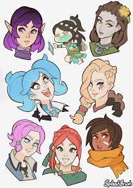 cassie, ying, evie, skye, maeve, and 3 more (paladins) drawn by splashbrush  | Danbooru