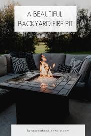 Today, a house isn't complete until it has a fire pit giving a whole new look to the house. A Beautiful Diy Fire Pit Love Create Celebrate