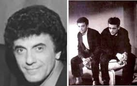 So here's a picture of my father, Rockabilly singer, Johnny Stark in 1955  with James Dean in Hollywood. Here my dad is