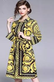 64 47 Ladies Black And Gold Baroque Versace Vintage Style Dress Size 10 12 Ladies Black Gold Baroque Versace Vintage Style Roupas Lindas Roupas