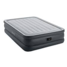 The intex raised downy bed in a queen size provides a peaceful sleeping surface because of its firmness and support. Intex Dura Beam Essential Rest Air Mattress With Built In Electric Pump Queen Walmart Com Walmart Com
