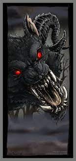 Dire Wolf By Drakhenliche Deviantart Scary Wolf Dire Wolf Fantasy Beasts