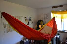 Hammocks are typically used outside, but that doesn't mean you can't break the rules a bit and bring them inside by adding one to your bedroom, living room, sunroom, or even your attic! Hang Your Hammock Indoors 6 Steps With Pictures Instructables