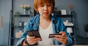 If paying your regular bills with a credit card seems to help you out of some cash jams, it is really creating a bigger problem for you down the road. Young Asia Lady Use Cellphone Order Online Shopping Product And Paying Bills With Credit Card In Living Room Interior 2562244 Stock Photo At Vecteezy