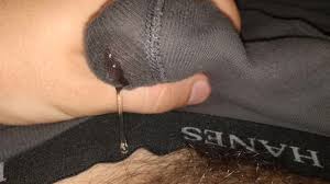 VERY thick precum through briefs with cumshot finish
