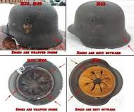The main German helmets of the World War 2