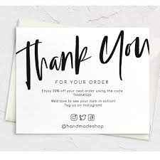 Whether it's a customer who continually shows their loyalty, or an employee who has gone above and beyond, a thank you card can mean a lot. Personalize Logo Modern Thank You For Your Business Thank You Card Thank You Card Template Thank You Order Card Cards Invitations Aliexpress