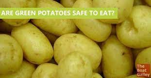 Add enough water to cover by 1 inch. Green Potatoes
