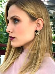 Boucles d'oreilles Sunshine Stone noir et blanc