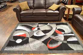 Black Area Rug 5x7 Planet Rugs Rima Collection Modern Contempo Area Rug 5x7 Carpet 2430 Grey Red Black White Check Out This Great P With Images Black Area Rugs Luxury Rug Purple Area Rugs