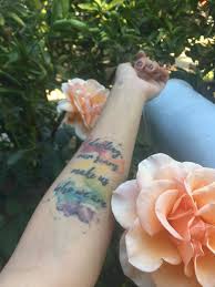 Some of the most impressive tattoos on the planet are done in this style, a mix of blended colors and blurred lines to create beautiful works of body art. Rainbow Watercolor Scar Cover Up Tattoo Done By April Ballar Definitely My Most Meaningful Tattoo Kesha