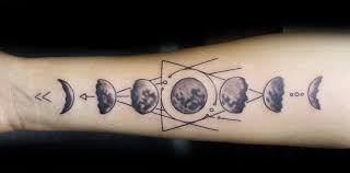 What does it mean to have a moon tattoo like this? Moon Phase Tattoo Meaning Elegant Arts Tattoo