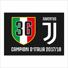 Logo vector » free vector logo » sports » juventus turin (logo of mid. Fahne Juventus Turin 36 Scudetto 100x140 Cm Jj Proben Italiens 2017 18