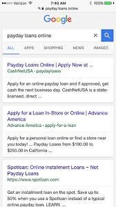 Payday advance or pay advance apps are apps that will advance you or allow you to borrow money before your payday, based upon the amount they predict you should have earned up to that point. Reports Of Google Adwords Drop Of More Payday Loan Ads