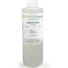 Reagent Grade Sulfuric Acid H2so4 Concentrated 500ml For Sale Buy From The Science Company