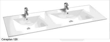 Plan double vasque 140 cm. Plans Vasques Et Lavabo Double Vasque Ceramique Creazur Ceraplan 120