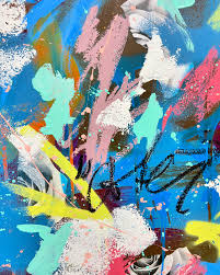 Color studies in the studio 🎨 36x72” mixed media