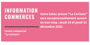 Ouvert le vendredi et samedi. La Cerisaie