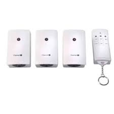 Woods 13 Amp Indoor Plug In Wireless Remote 3 Outlet Digital Timer White 3 Pack 13569wd The Home Depot Digital Timer Wireless Switch Wireless