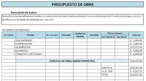 Por tu capacidad de invertir en para obtener el presupuesto total de la obra, sólo hay que multiplicar el costo del metro cuadrado de. Presupuesto De Obra Ejemplos Y Formatos Excel Word Y Pdfs Descarga Gratis