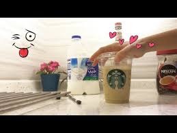 اسهل طريقة وايت موكا بارد ستاربكس Starbucks White Mocha Youtube