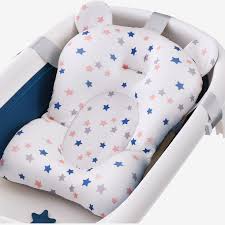 Polyester and nylon (shell) and polyurethane foam (fill) dimensions/size: Tureclos Bathtub Pillow Rest Baby Bath Pad Non Slip Infant Tub Cushion For Bathing Neck Back Support Walmart Com Walmart Com