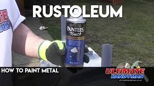 5lt rustoleum fast quick drying rust inhibiting shop metal primer red / grey. How To Paint Metal Rustoleum Youtube