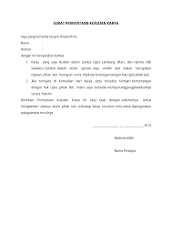 Ada satu jenis surat yang sangat penting yaitu surat pernyataan keaslian dokumen. Https Isbi Sulsel Isi Ska Ac Id Wp Content Uploads 2014 06 Surat Pernyataan Keaslian Karya Pdf
