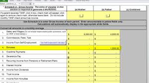 georgia child support worksheet tutorial part 2