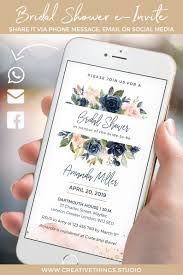 Looking For A Unique Bridal Shower Invitation Check Out This Elegant Digital Bridal Electronic Wedding Invitations Marriage Invitations Electronic Invitations