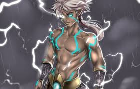 Wallpaper Lightning Art Power Raijin Thundergod Japan Thundergod Images For Desktop Section Art Download Join ashley as he counts down the heroes and villains in anime who can manipulate lightning as a weapon, as seen in such. wallpaper lightning art power raijin
