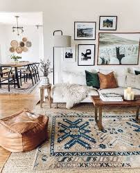 Actually, the best feature of this style is that you can use any art pieces, your own works and mix colors ad you wish. How To Create A Modern Boho Living Room Of Houses And Trees