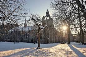 The Original University Of Aberdeen Now The Kings College Cathedral And Campus Old Aberdeen Aberdeen Scotland Travel Around The World Winter Scenery