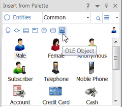 Dragging An Entity Onto Chart Opens Insert Object Dialog In