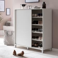 Die schuhablage mit ihrem schlichten aber dennoch modernem design bietet genügend stauraum um große und kleine schuhe aufzubewahren. Wohnling Schuhschrank Wl5 712 Holz Weiss Real De