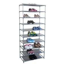Great savings & free delivery / collection on many items. Home Basics 30 Pair Non Woven Multi Purpose Stackable Free Standing Shoe Rack Grey Target