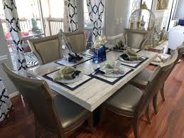 Artemis Marble Dining Table And 6 Upholstered Dining Chairs In 2020 Dining Table Marble Marble Dining Dining Table