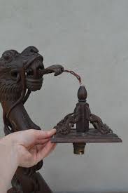 Antique Vintage Carved Wooden Chinese Dragon Table Lamp Needs Re Wiring In Antiques Asian Oriental Antiques Chinese Woodenware Table Lamp Dragon Table Lamp