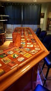 Here are a few attributes. Decoupage Bar Top Techniques Easy Home Bar Plans