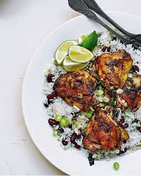 Easy Jerk Chicken And Coconut Rice Recipe Delicious Magazine Recipe Jerk Chicken Recipe Coconut Rice Recipe Jerk Chicken