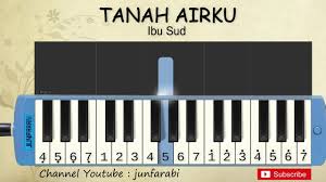 Jenis tangga nada tanah airku. Tanah Airku Not Pianika Youtube