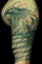 American Flag Eagle Tattoo Black And White American Flag Eagle Shoulder Tattoo Eagle Shoulder Tattoo Arm Tattoos For Guys Eagle Tattoos