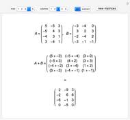 Check spelling or type a new query. Matrix Addition And Subtraction Wolfram Demonstrations Project