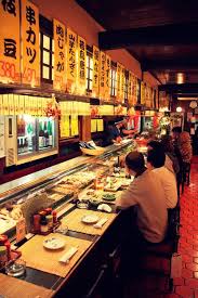 Sushi Restaurant In Japan Japanese Bar Japan Japan Culture