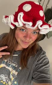 Crochet Mushroom Bucket Hat