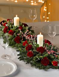 Double Christmas Table Arrangement Christmas Table Centerpieces Christmas Centerpieces Christmas Floral Arrangements