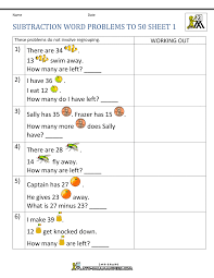 If your students are having trouble solving addition and subtraction word problems, these worksheets will help get the practice they need. Subtraction Word Problems 2nd Grade