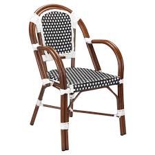 Cozy up to our stylish collection of accent chairs and arm chairs. Patio Armchair With Black White Rattan Walnut Finish