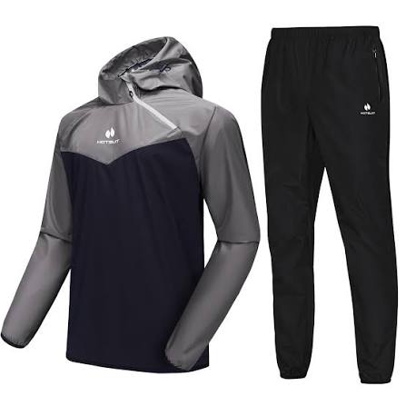 Mua HOTSUIT Sauna Suit for Men Weight Loss Sweat Suits Sauna Jacket Pant Gym Workout, Gray, L trên Amazon Mỹ chính hãng 2026 | Fado